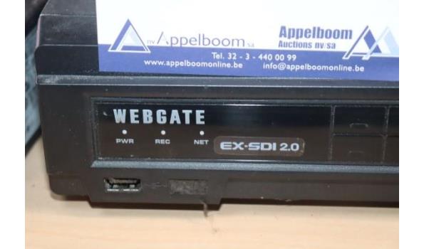 videorecorder WEBGATE, type EX-SDI2,0, werking niet gekend